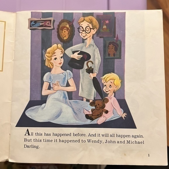 Walt Disney Peter Pan book and record #304 - Picture 6 of 8